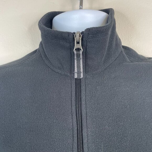 Lands End Womens Cabincore Full Zip Fleece Vest Size S Black Hiking Gorpcore - Picture 5 of 8